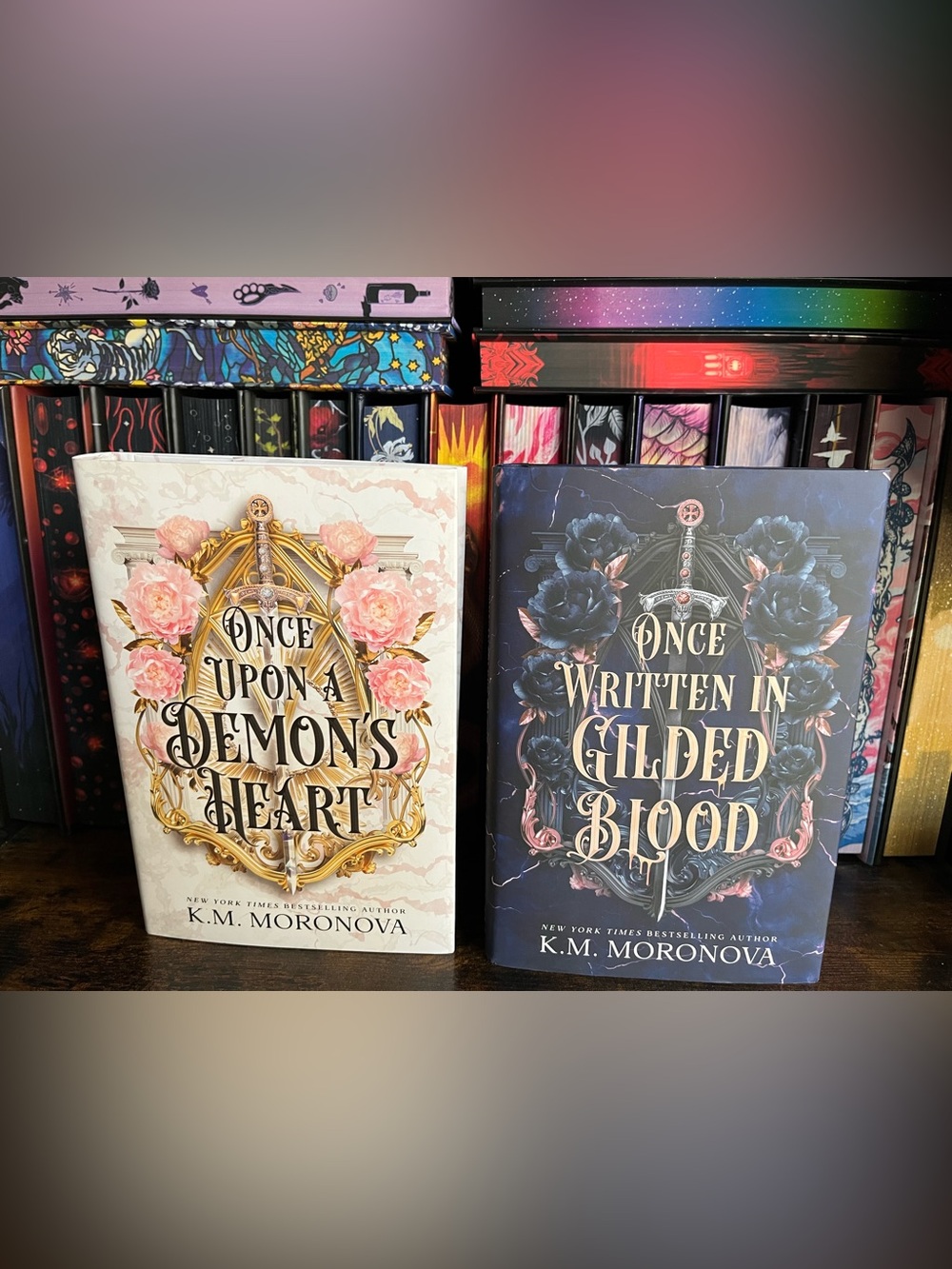 Once Upon a Demon's Heart & Once Written in Gilded Blood Deluxe Hardcover Books
